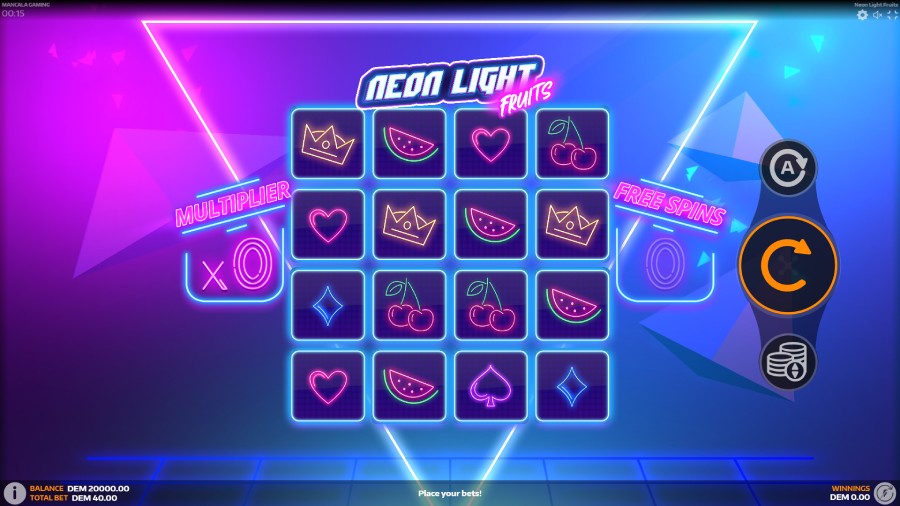 Neon Light Fruits Mancala Gaming