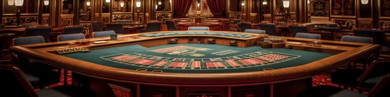 Visual baccarat table banner size