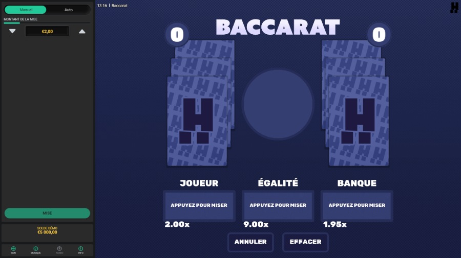 Baccarat of Hacksaw Gaming