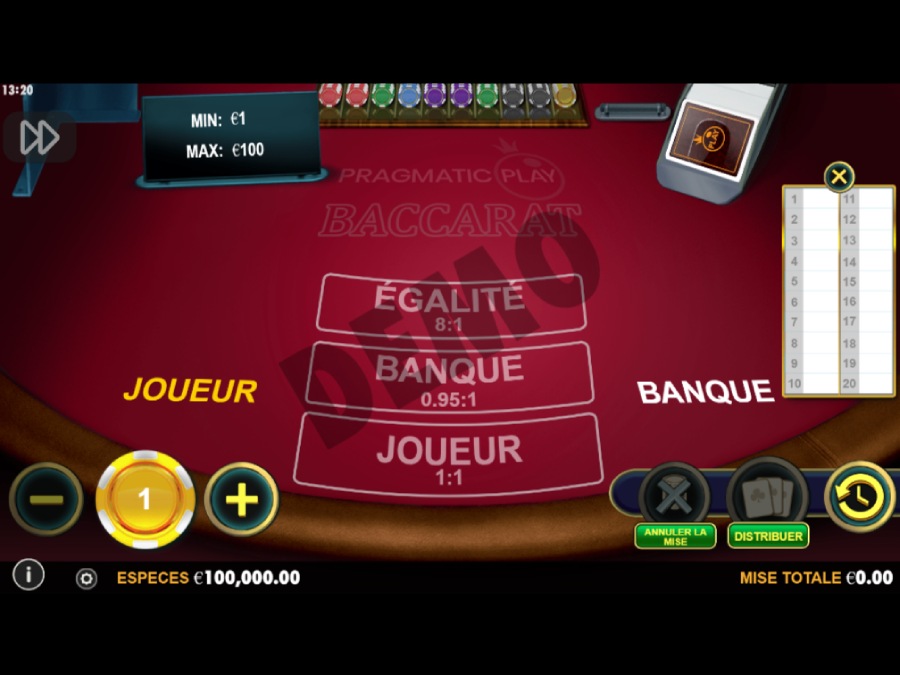 Baccarat de Pragmatic Play 