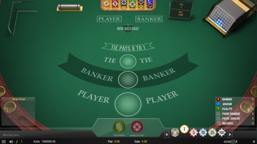 Mini Baccarat de Play'n Go