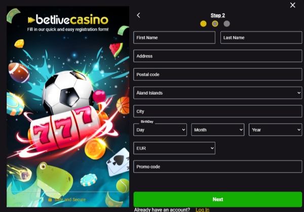 Betlive Register 2