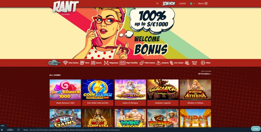 Home page Rant Casino