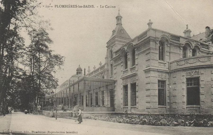 Vintage Postcard Partouche Casino of Plombières-les-Bains