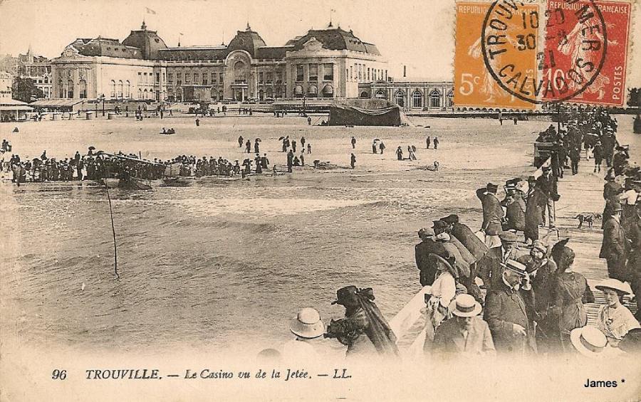 Casino Barrière of Trouville sur Mer old postcard